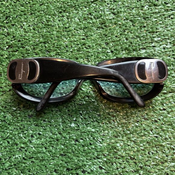 Salvatore Ferragmo Oval EYEGLASSES Frame only  59 -19 Authentic Black main image 5